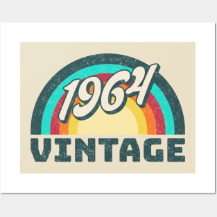 1964 vintage, 60th birthday, 1964, vintage, turning 60, awsome 60th, birthday gift, best year Posters and Art